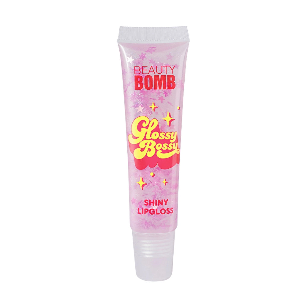Beauty Bomb Glossy Bossy Lip Gloss 04 Hey Babe - High-Shine with Sweet Scent