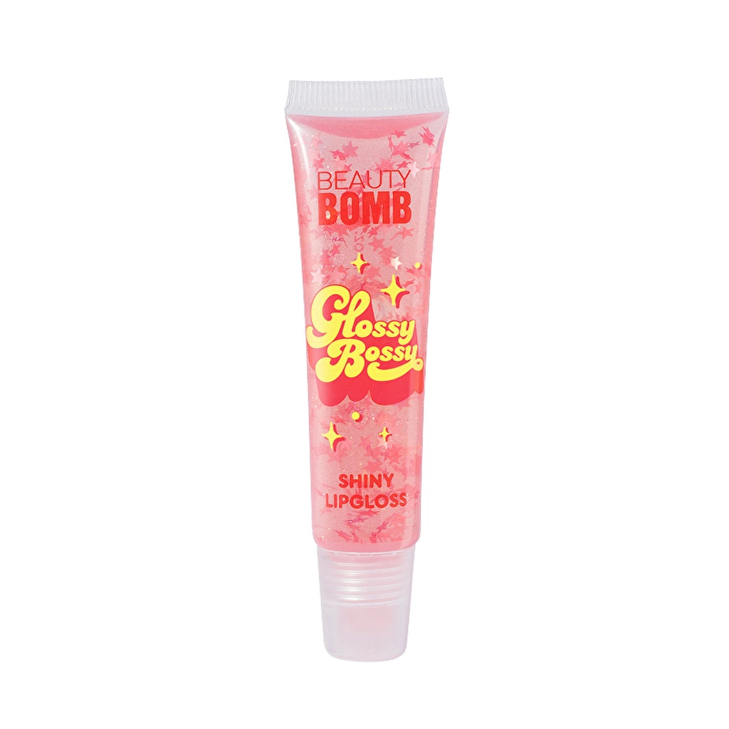 Beauty Bomb Glossy Bossy Lip Gloss 04 Hey Babe - High-Shine with Sweet Scent