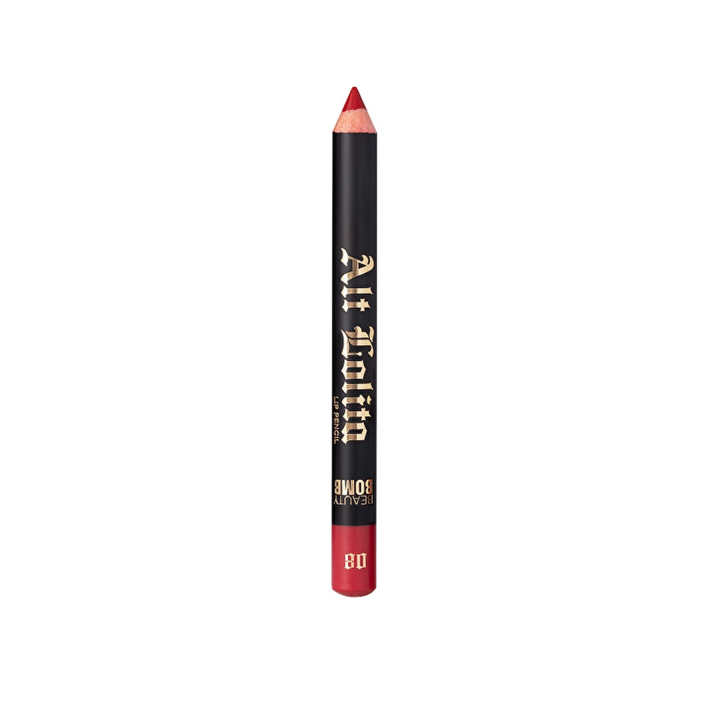 Beauty Bomb Lip Pencil Alt Lolita 08 True Red - Long-Lasting Matte Lip Liner for Precise Definition