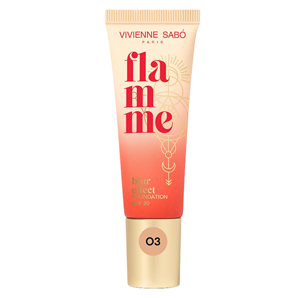 Vivienne Sabo Flamme Blur Effect Foundation SPF 20 03 Beige - Medium Coverage &amp; Radiant Satin Finish