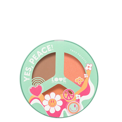 Love Generation Face Palette Yes, Peace! 01 Beach Bebe - Multi-Use Face Palette