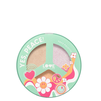 Love Generation Face Palette Yes, Peace! 01 Beach Bebe - Multi-Use Face Palette