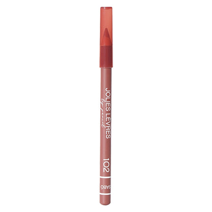 Vivienne Sabo Jolies Levres Lip Pencil 202 Cool Dark Rose - Precise Definition &amp; Long-Lasting Wear