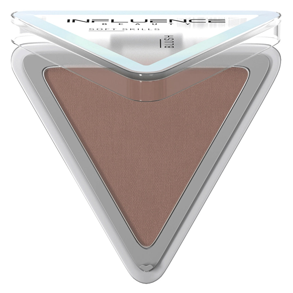 Influence Beauty Compact Blush Soft Skills Blush 06 Mocha Rose - Buildable Compact Blush with Natural Finish
