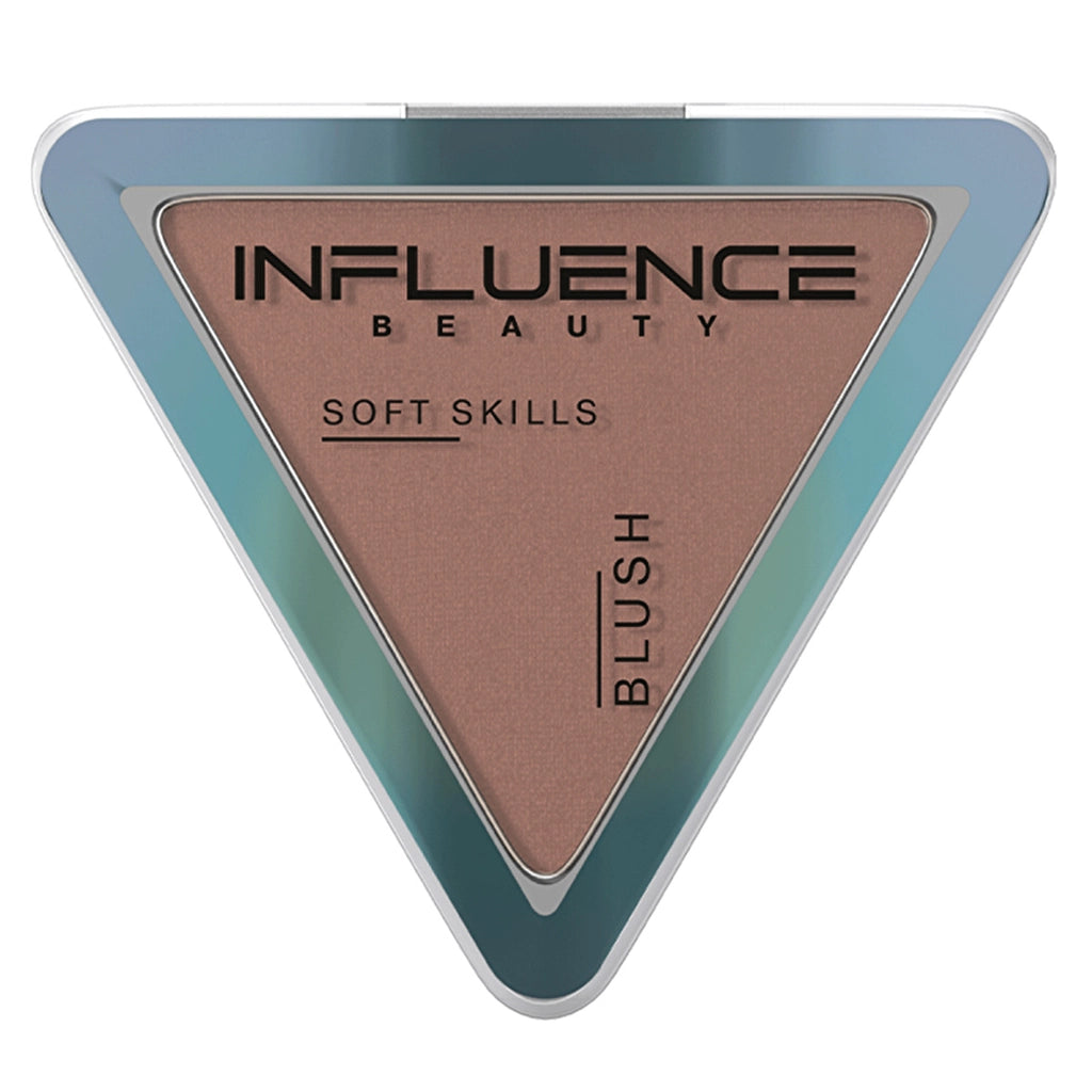 Influence Beauty Compact Blush Soft Skills Blush 06 Mocha Rose - Buildable Compact Blush with Natural Finish