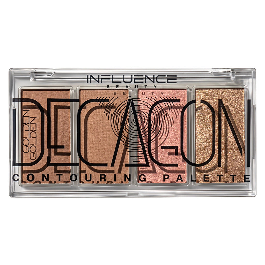 Influence Beauty Contour Palette Golden Decagon 01 Sculpt &amp; Glow - 4in1 Contour Palette with Highlighter