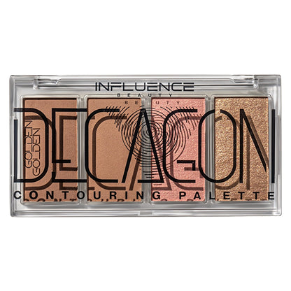 Influence Beauty Contour Palette Golden Decagon 01 Sculpt &amp; Glow - 4in1 Contour Palette with Highlighter
