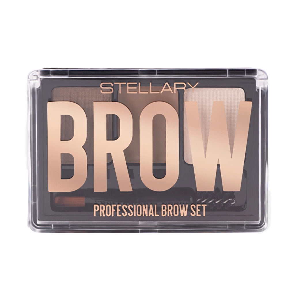 Stellary Professional Brow Set 02 Brunette - Complete Brow Grooming Kit
