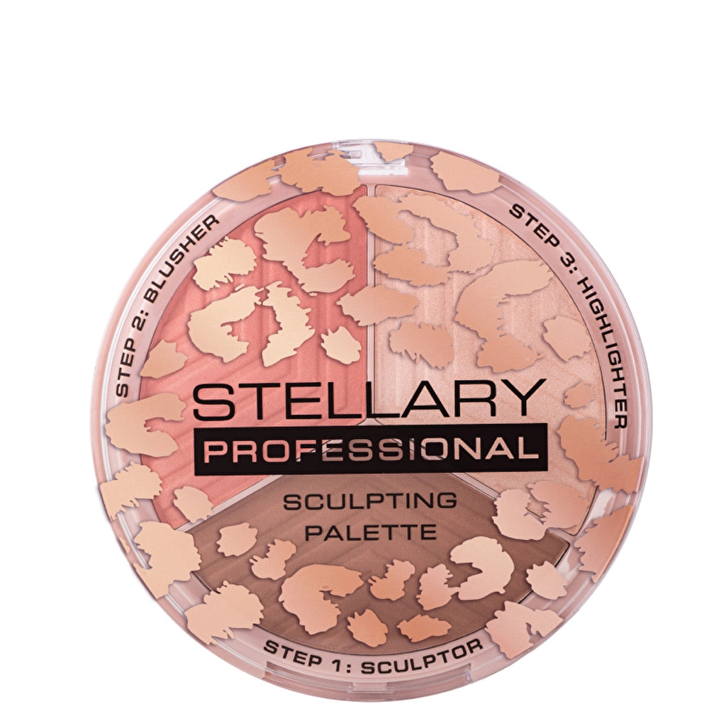 Stellary Face Sculptor 01 - 3in1 Palette Contour, Blush &amp; Highlighter