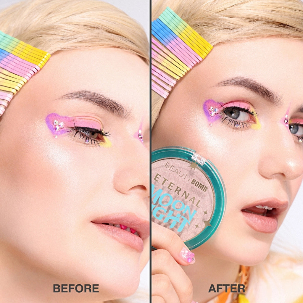Beauty Bomb Highlighter Eternal Moon Light 01 - Silvery Glow Highlighter