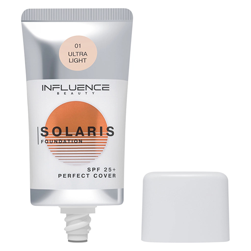 Influence Beauty Foundation SPF 25 Solaris 01 Light - Protective Foundation with Sun Protection Factor 25