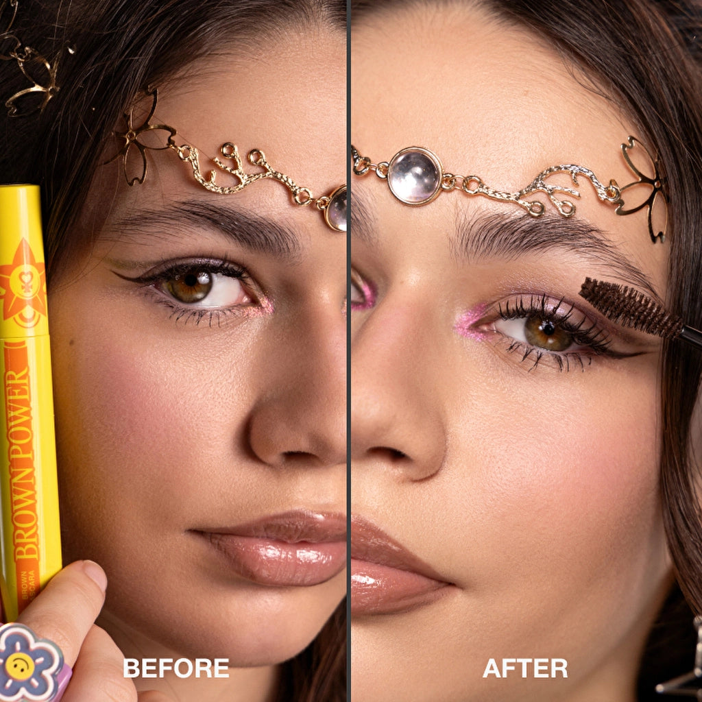 Beauty Bomb Mascara Brown Power 01 Brown - Volumizing &amp; Lengthening Mascara