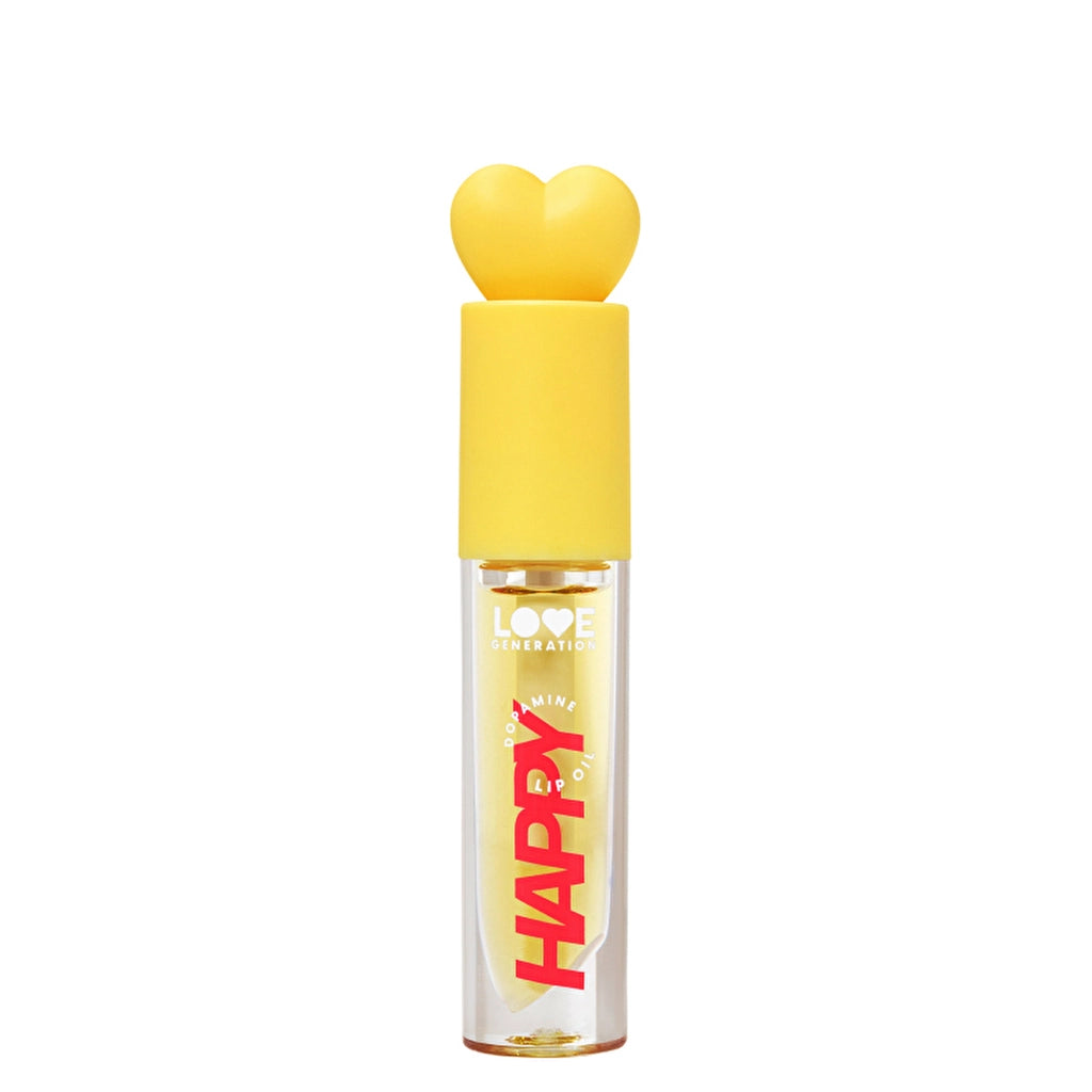 Love Generation Lip Oil Be Happy 02 Yellow - Nourishing Lip Oil with Glossy Finish