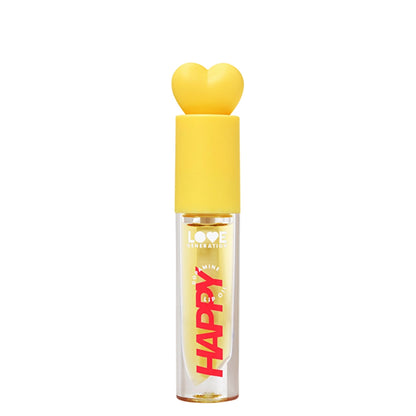 Love Generation Lip Oil Be Happy 02 Yellow - Nourishing Lip Oil with Glossy Finish