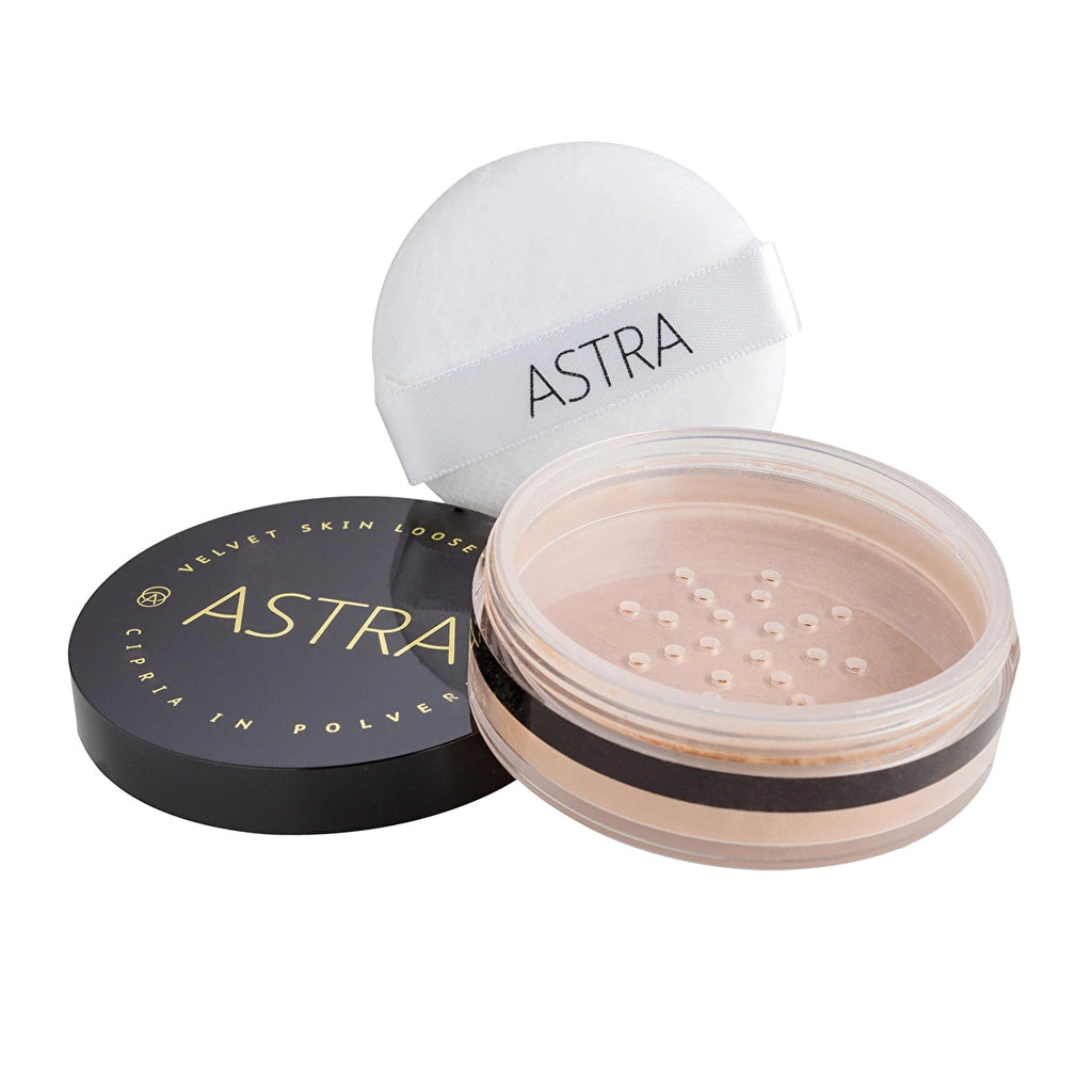 Astra Velvet Skin Loose Powder Powder Porcelain