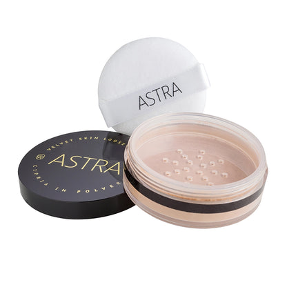 Astra Velvet Skin Loose Powder Powder Porcelain
