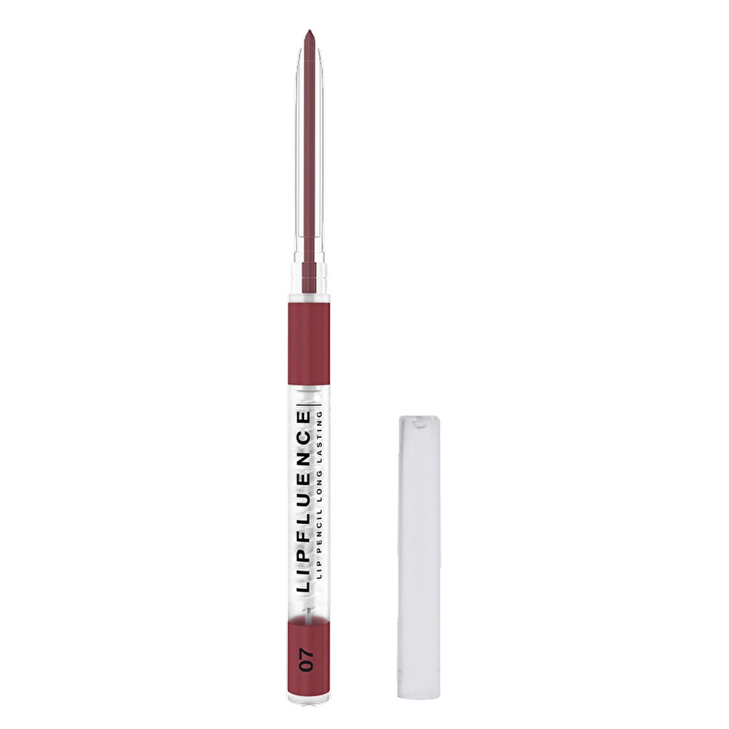 Influence Beauty Automatic Lipfluence Lip Pencil 07 Dark Pink Nude - Long-Lasting Matte Lip Liner