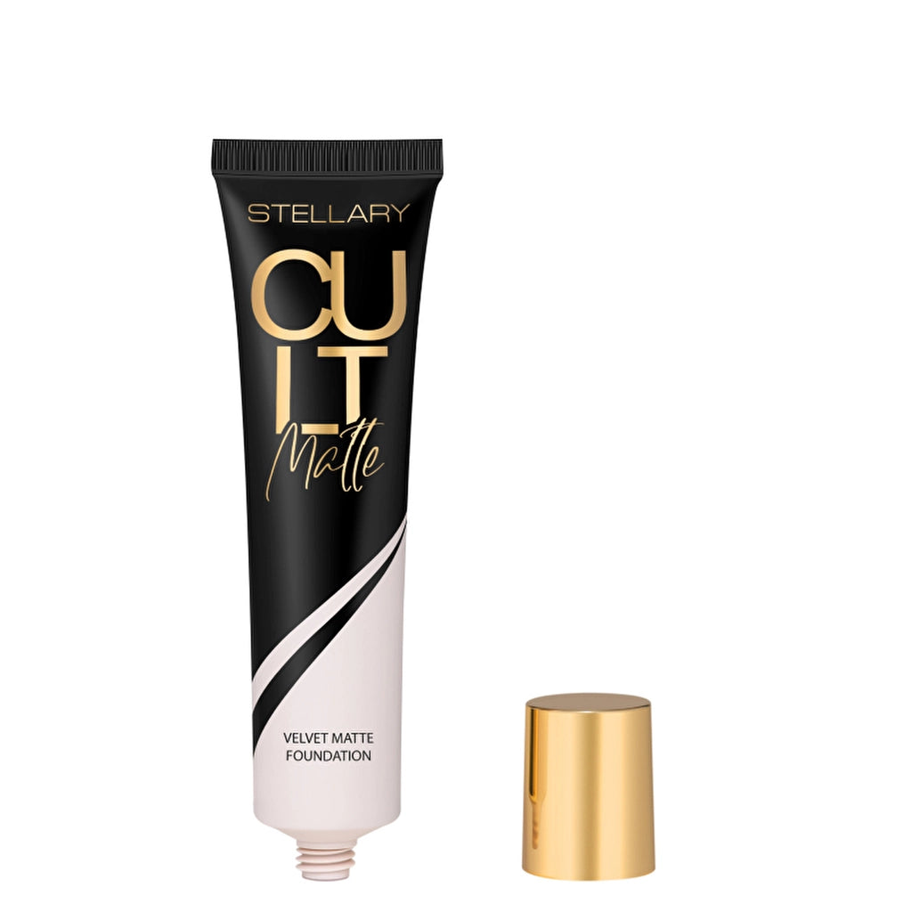 Stellary Cult Matte Foundation 01 Milky Beige - Mousse Texture &amp; Matte Finish