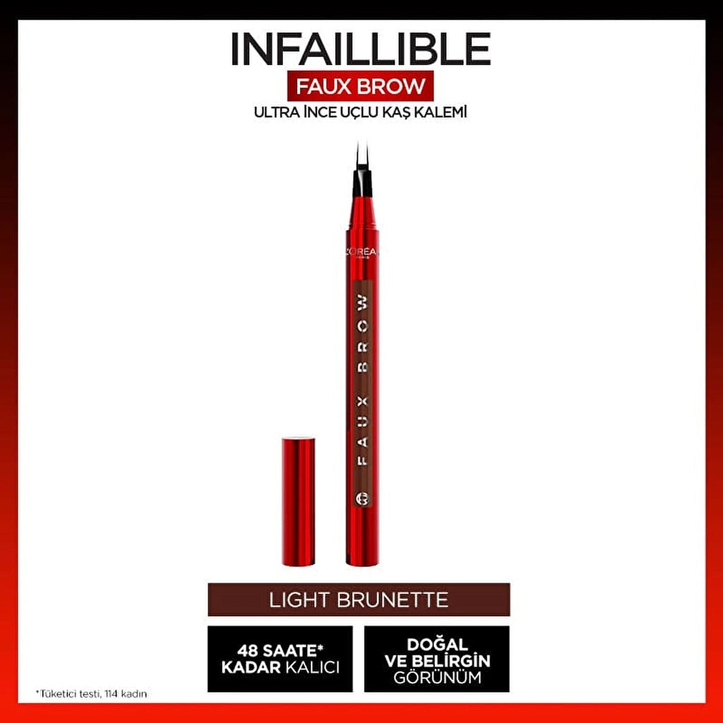 Loreal Paris Infaillible Faux Brow Ultra Fine Tip Eyebrow Pencil Dark Brunette
