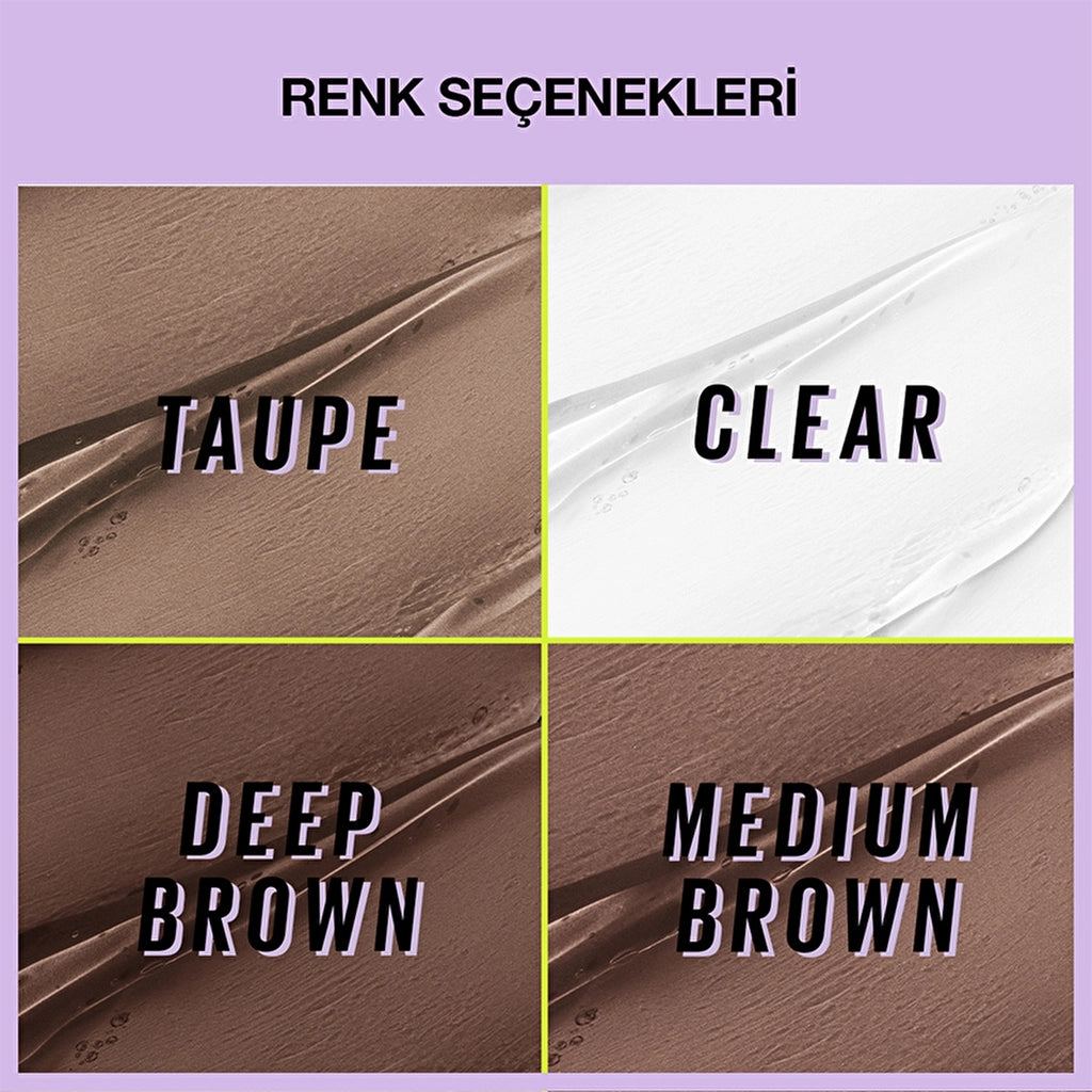 Maybelline New York Super Lock Brow Glue Eyebrow Fixing Mascara Medium Brown