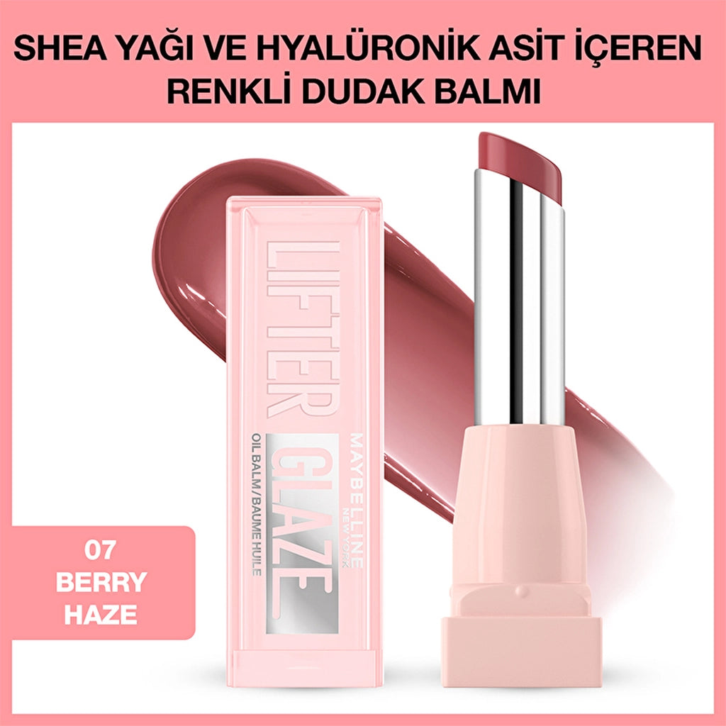 Maybelline New York Lifter Glaze Colored Lip Balm with Shea Butter and Hyaluronic Acid 09 Latte Crush