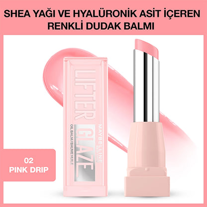 Maybelline New York Lifter Glaze Colored Lip Balm with Shea Butter and Hyaluronic Acid 08 Acai Glaze