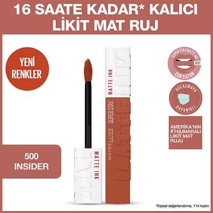 Maybelline New York Super Stay Matte Ink Liquid Matte Lipstick 510 Charmer