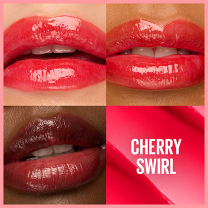 Maybelline New York Lifter Glaze Colored Lip Balm with Shea Butter and Hyaluronic Acid 04 Cherry Swirl
