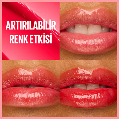Maybelline New York Lifter Glaze Colored Lip Balm with Shea Butter and Hyaluronic Acid 04 Cherry Swirl