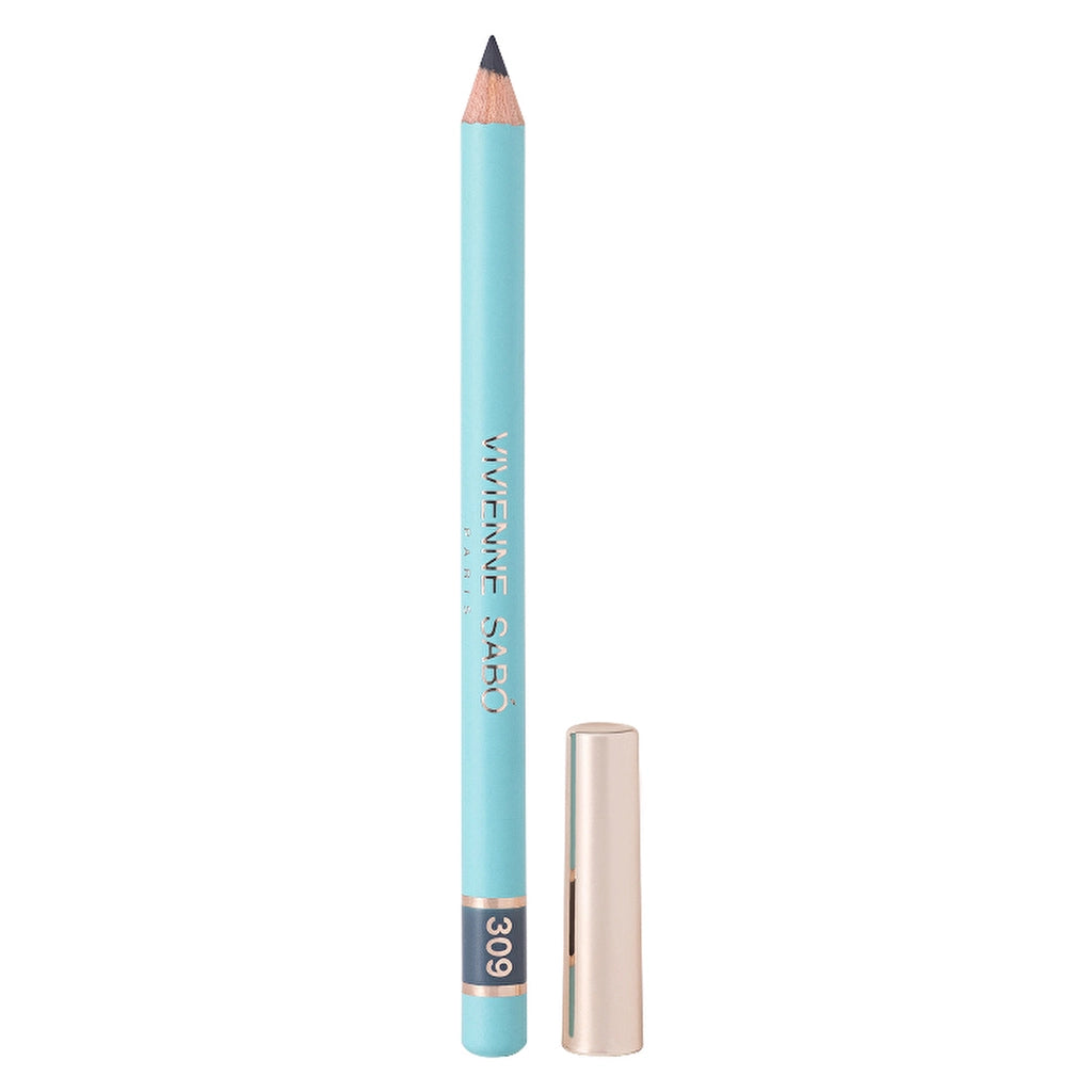 Vivienne Sabo Liner Flirteur Eye Pencil 309 Steel Blue - Smooth-Glide Pencil for Precise, Long-Lasting Definition