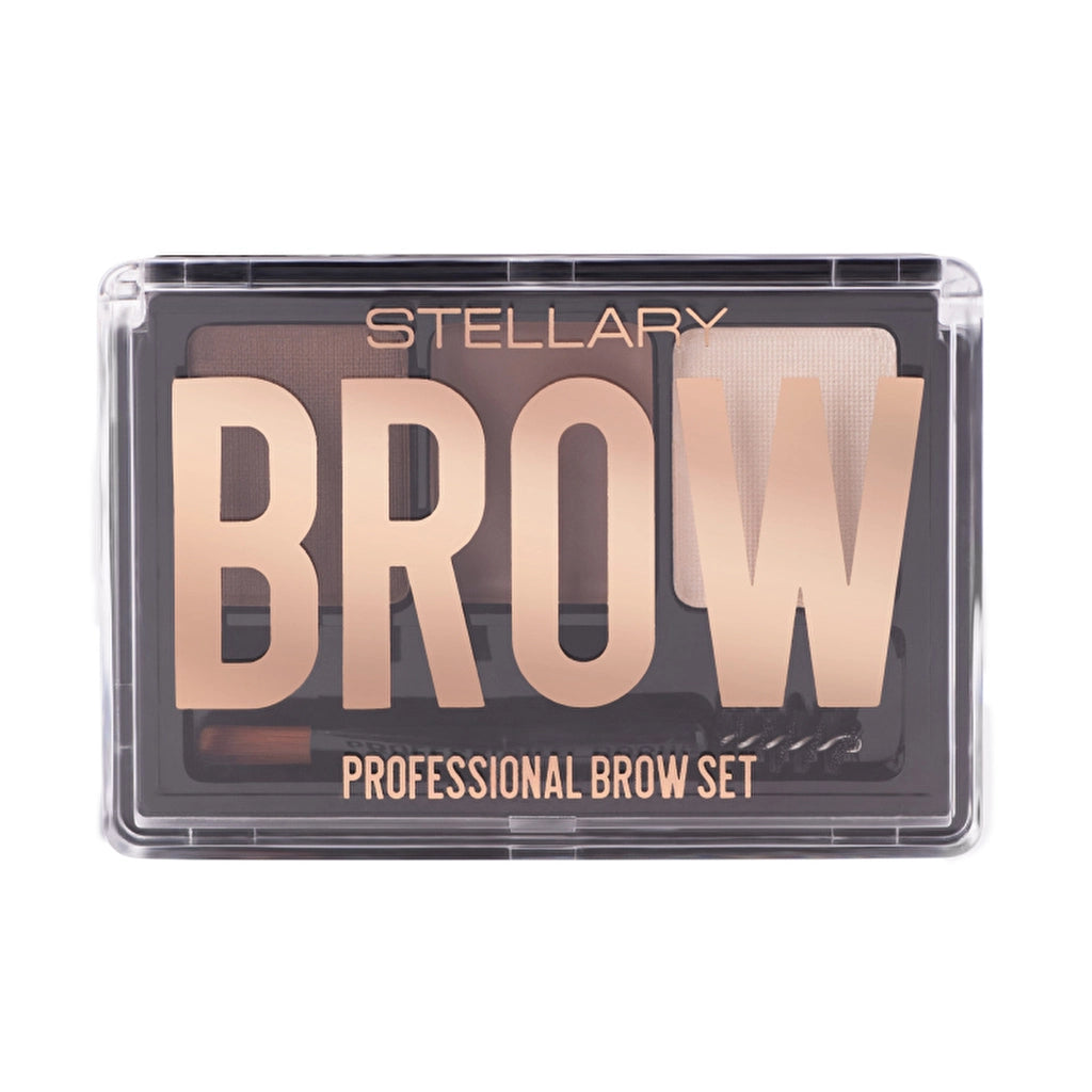 Stellary Professional Brow Set 02 Brunette - Complete Brow Grooming Kit