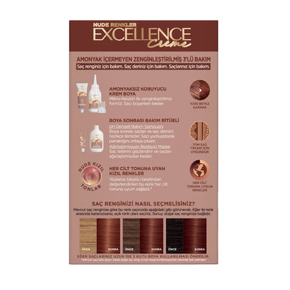 Loreal Paris Excellence Creme Nude Colors Hair Dye - 5UR Nude Red