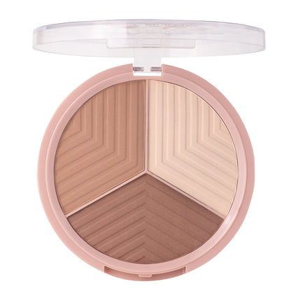 Stellary Face Sculptor 02 - 3in1 Palette Contour, Bronzer &amp; Powder