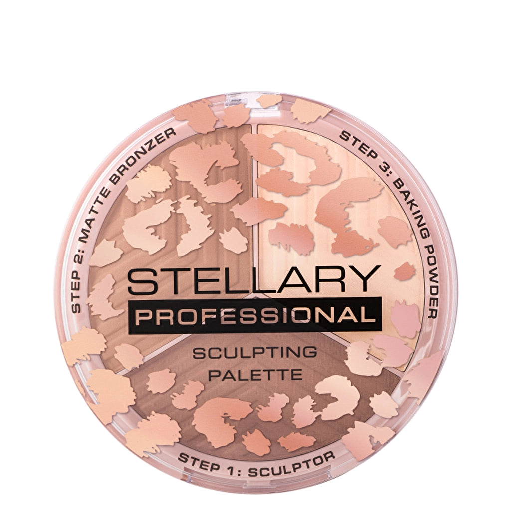 Stellary Face Sculptor 01 - 3in1 Palette Contour, Blush &amp; Highlighter