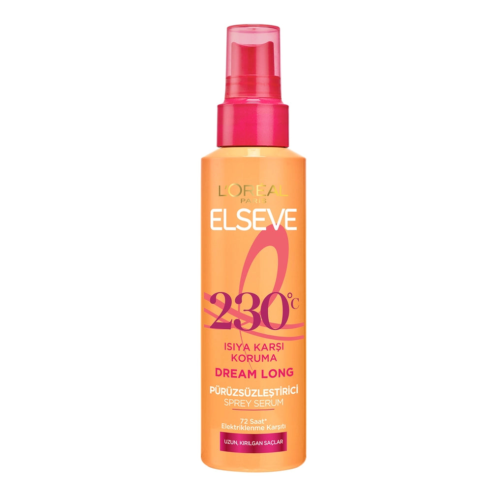 Loreal Paris Elseve Dream Long 230 Degree Heat Protective &amp; Smoothing Spray Serum 150 ml