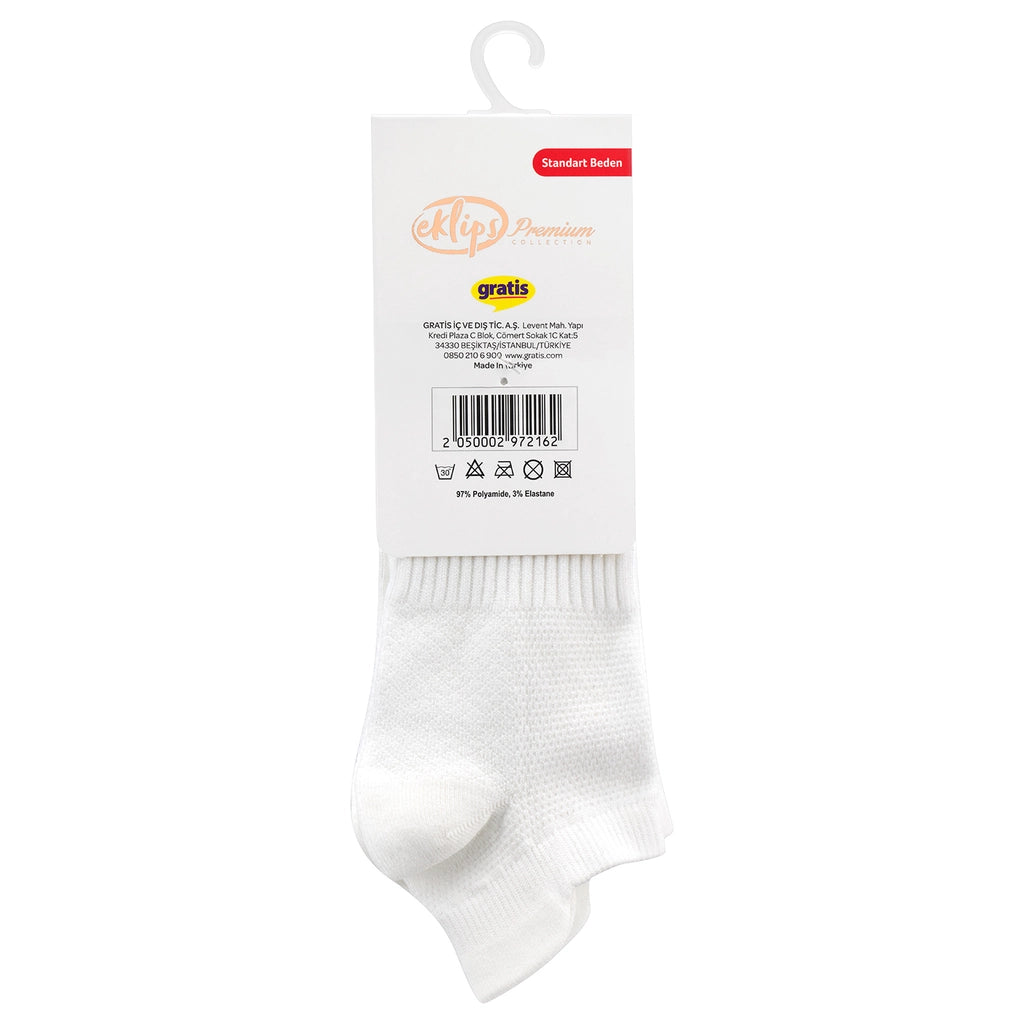 Eklips Premium Micro White Socks 2-Piece