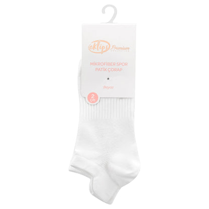 Eklips Premium Micro White Socks 2-Piece