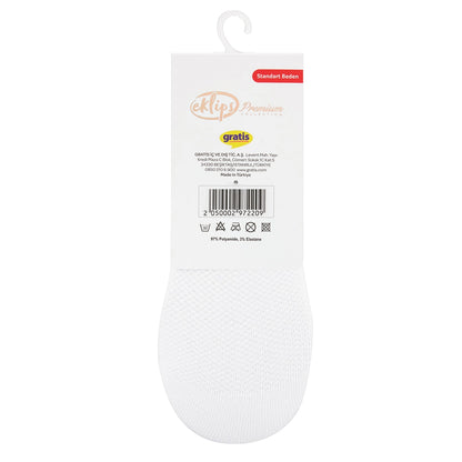 Eklips Premium Micro White Ballerina Socks 2-pack