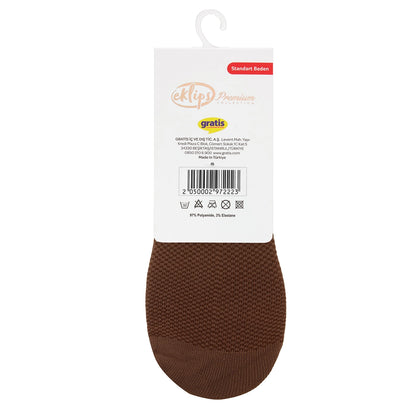 Eklips Premium Micro Brown Ballerina Socks 2-Piece