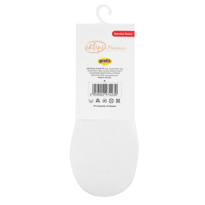 Eklips Premium Micro Black and White Ballerina Socks 2-Piece