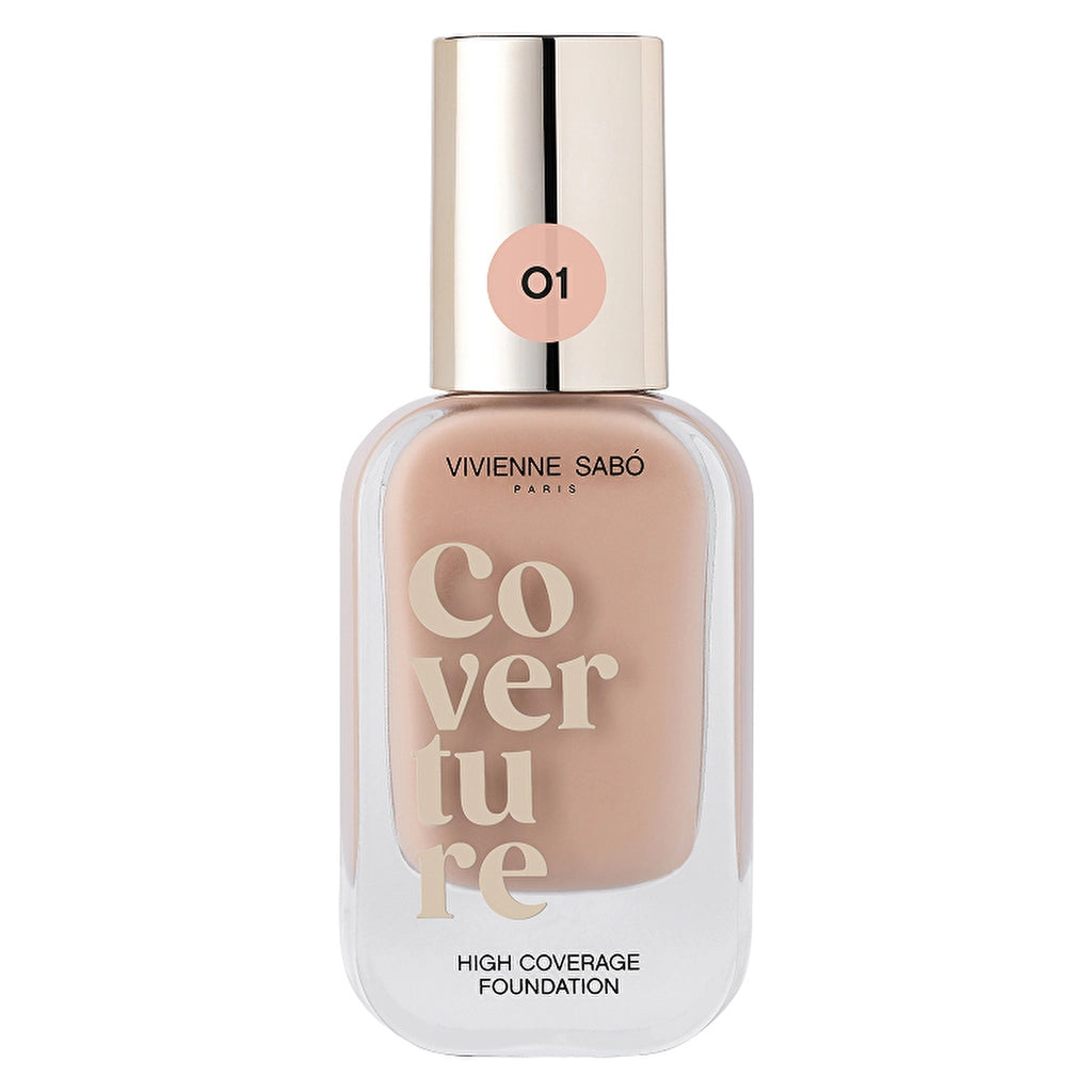 Vivienne Sabo Coverture High Coverage Foundation 01 Milk Beige - Full Coverage &amp; Natural Matte Finish