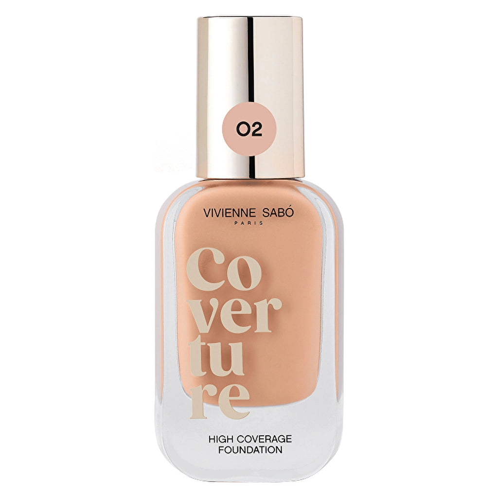 Vivienne Sabo Coverture High Coverage Foundation 02 Beige - Full Coverage &amp; Natural Matte Finish