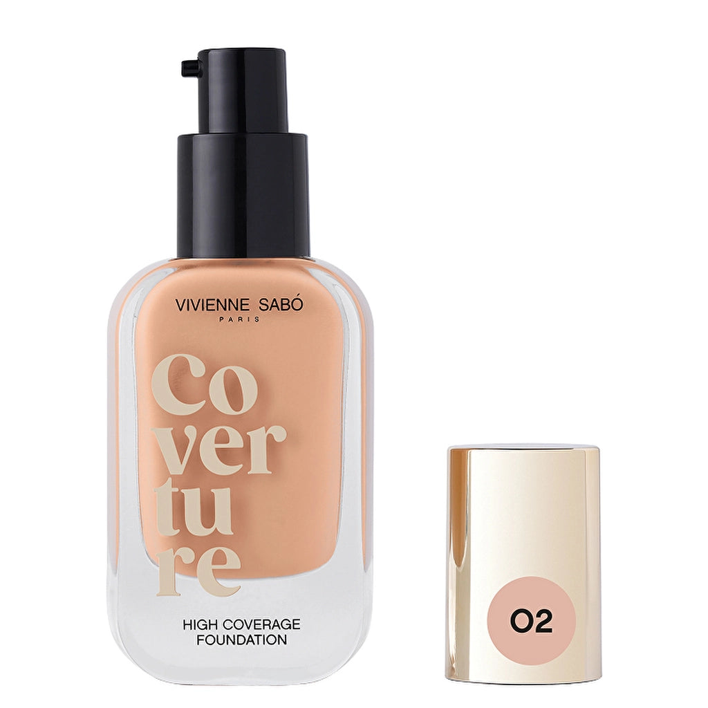 Vivienne Sabo Coverture High Coverage Foundation 02 Beige - Full Coverage &amp; Natural Matte Finish