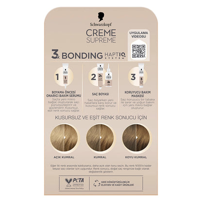 Schwarzkopf Creme Supreme Intensive Care Full Kit Hair Dye 8-0 Dark Blonde