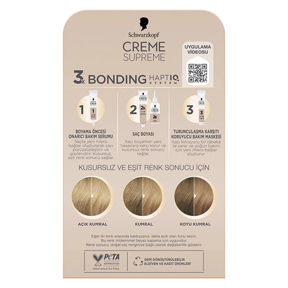 Schwarzkopf Creme Supreme Intensive Care Full Kit Hair Dye 9-16 Ashy Cold Blonde