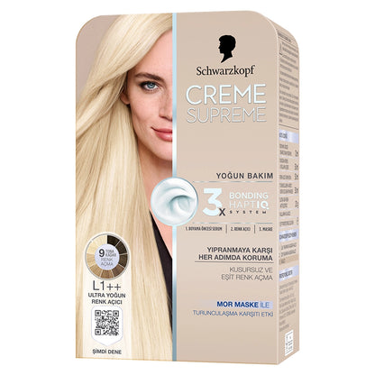 Schwarzkopf Creme Supreme Intensive Care Full Kit L1++ Ultra Intensive Lightening