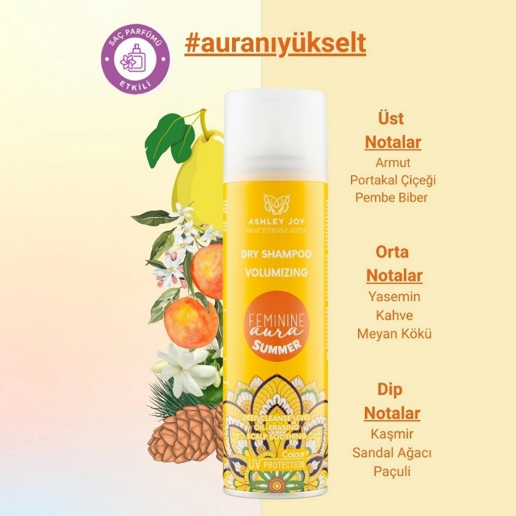 Ashley Joy Feminine Aura Summer Hair Perfume Effective Dry Shampoo 200 ml