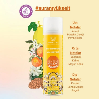 Ashley Joy Feminine Aura Summer Hair Perfume Effective Dry Shampoo 200 ml
