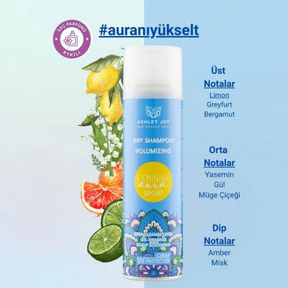 Ashley Joy Feminine Aura Sport Hair Perfume Effective Dry Shampoo 200 ml