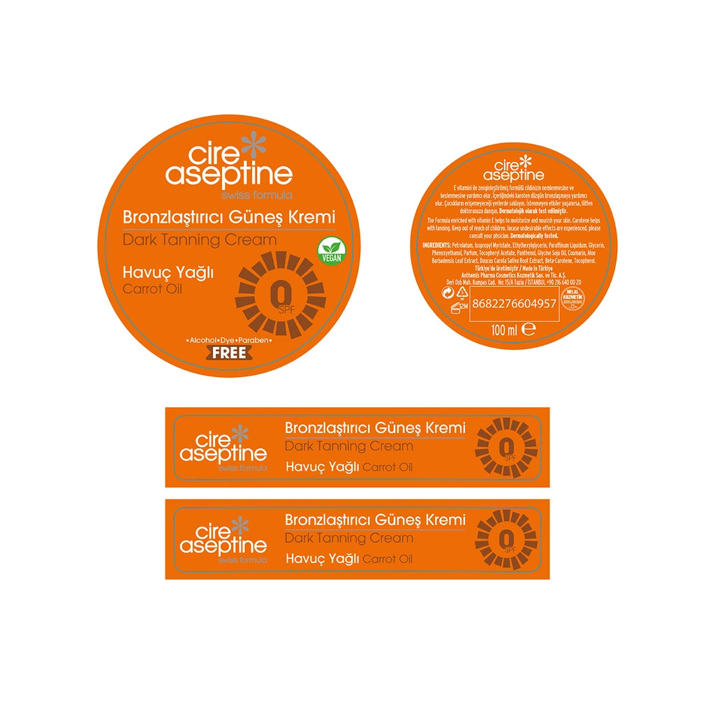 Cire Aseptine Bronzing Sun Cream Carrot 100 ml